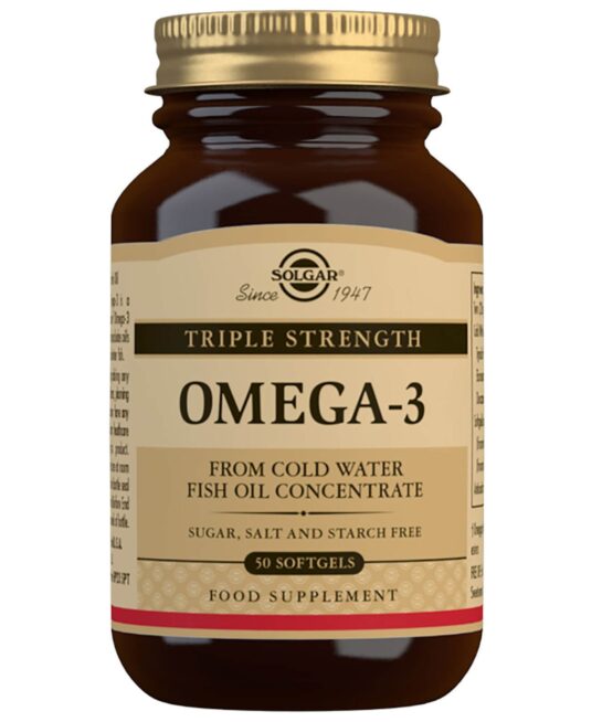 Solgar Omegas & Fatty Acids Triple Strength Omega-3 Softgels x 50