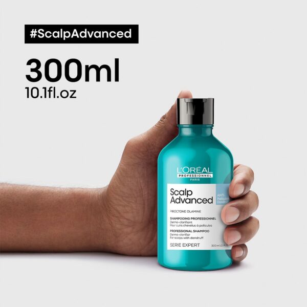 L'Oréal Professionnel SERIE EXPERT Scalp Advanced Anti-Dandruff Dermo-Clarifier Shampoo 300ml — изображение 3