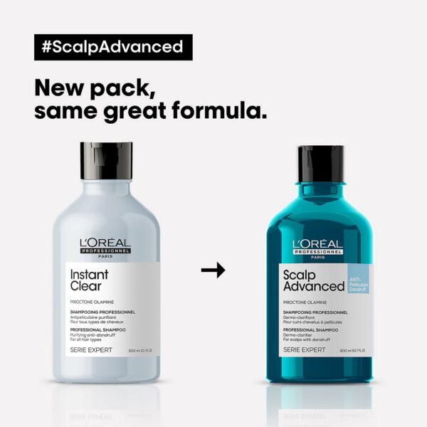 L'Oréal Professionnel SERIE EXPERT Scalp Advanced Anti-Dandruff Dermo-Clarifier Shampoo 300ml — изображение 4
