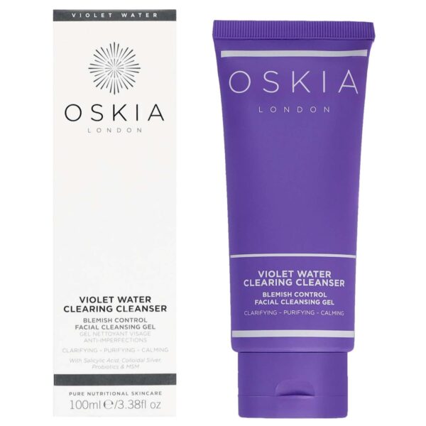 Oskia Violet Water Blemish Control Clearing Cleanser 100ml — изображение 3