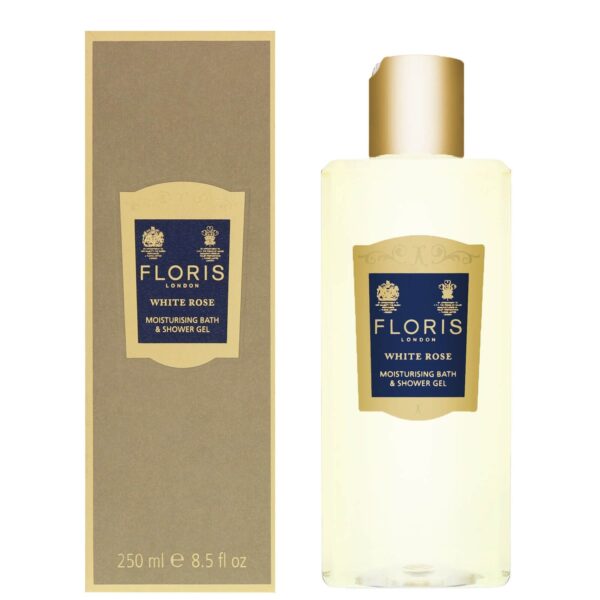 Floris London White Rose Moisturising Bath & Shower Gel 250ml - Image 3