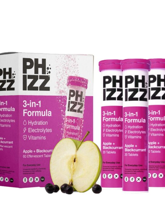 Phizz Apple and Blackcurrant Wellness Effervescent Multipack 60 tablets