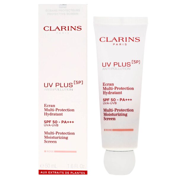 Clarins UV Plus [5P] Anti-Pollution Multi-Protection Moisturizing Screen SPF50 Rose 50ml — изображение 3