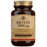 Solgar Vitamins Biotin 1000 μg Vegetable Capsules x 50