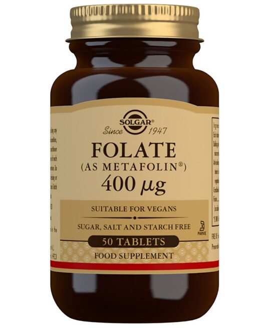 Solgar Vitamins Folate (as Metafolin®) 400µg Tablets x 50