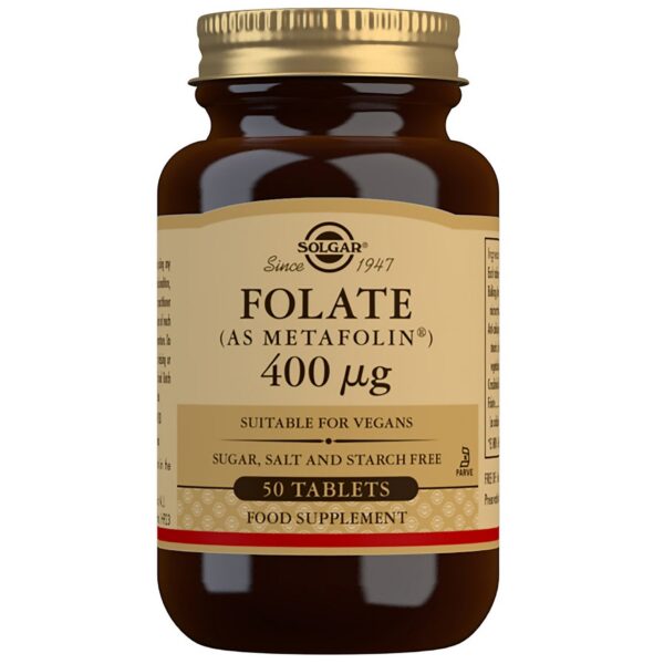 Solgar Vitamins Folate (as Metafolin®) 400µg Tablets x 50