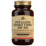 Solgar Digestive Aids Psyllium Husks Fibre 500mg Vegetable Capsules x 200