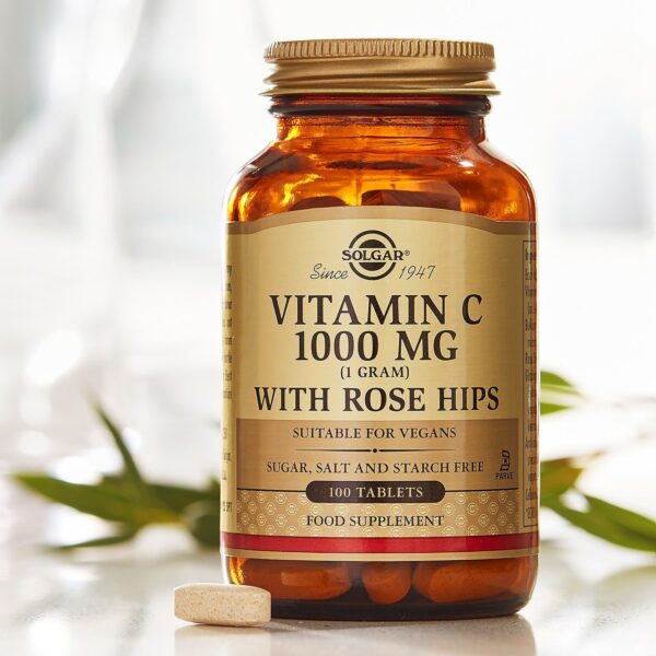 Solgar Vitamins Vitamin C 1000mg with Rose Hips Tablets x 100 — изображение 5