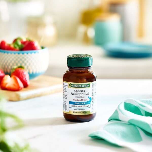 Nature's Bounty Digestive Health Chewable Acidophilus with B.lactis Chewable Tablets x 60 — изображение 2