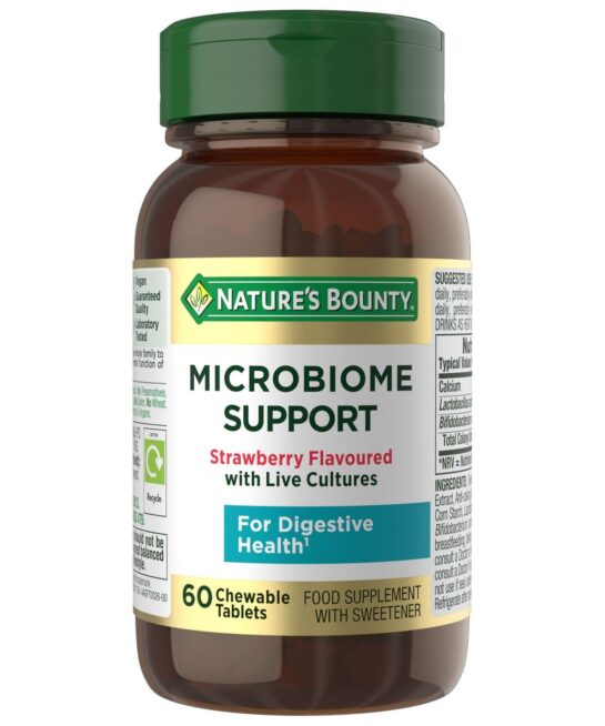 Nature's Bounty Digestive Health Chewable Acidophilus with B.lactis Chewable Tablets x 60