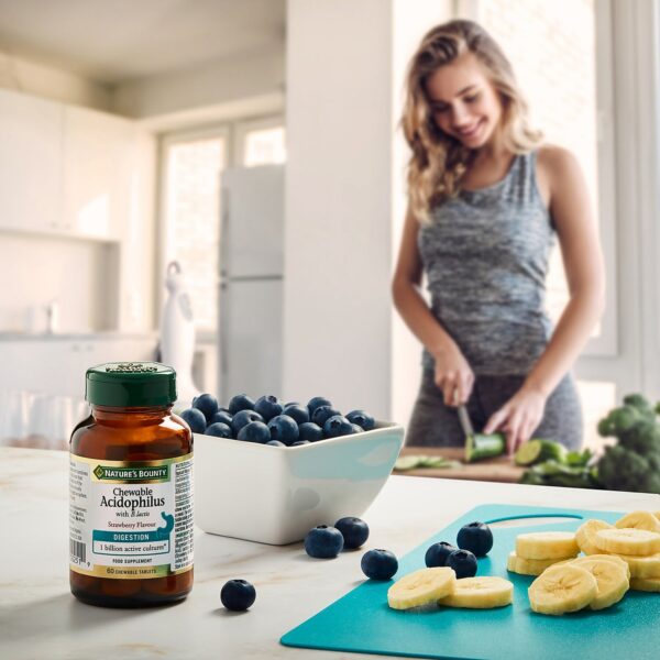 Nature's Bounty Digestive Health Chewable Acidophilus with B.lactis Chewable Tablets x 60 — изображение 5
