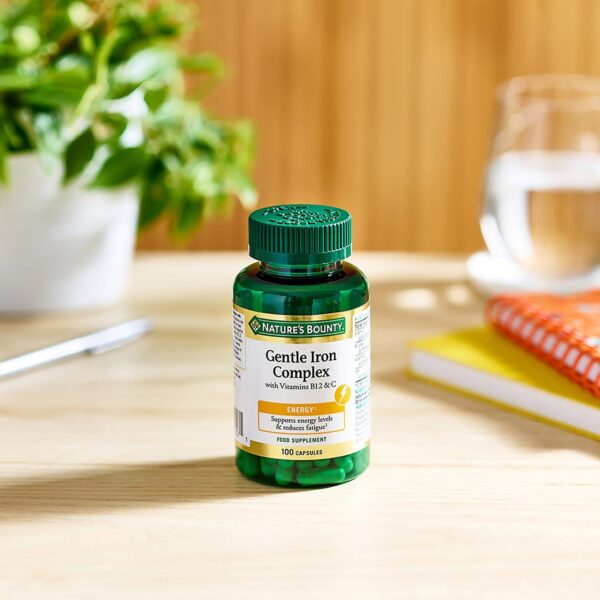 Nature's Bounty Everyday Energy Gentle Iron Complex with Vitamins B12 & C Capsules x 100 — изображение 2
