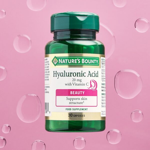 Nature's Bounty Vitamins Hyaluronic Acid 20mg with Vitamin C Capsules x 30 — изображение 3