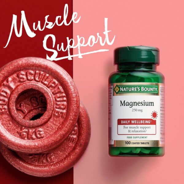 Nature's Bounty Minerals Magnesium 250 mg Coated Tablets x 100 — изображение 2
