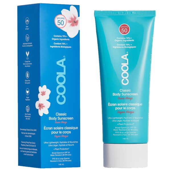 Coola Body Care Classic Body Sunscreen Lotion SPF50 Guava Mango 148ml — изображение 4