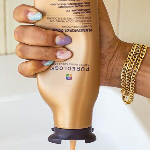 Pureology Nanoworks Gold Shampoo 1000ml — изображение 5