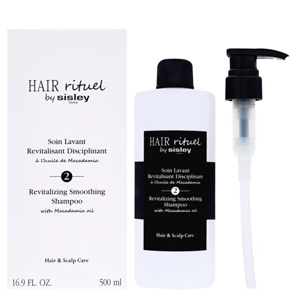 Hair Rituel by Sisley Cleansing & Detangling Revitalizing Smoothing Shampoo With Macadamia Oil 500ml — изображение 4