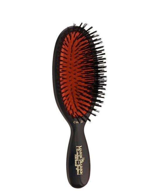 Mason Pearson Pure Boar Bristle Child's Brush Dark Ruby CB4