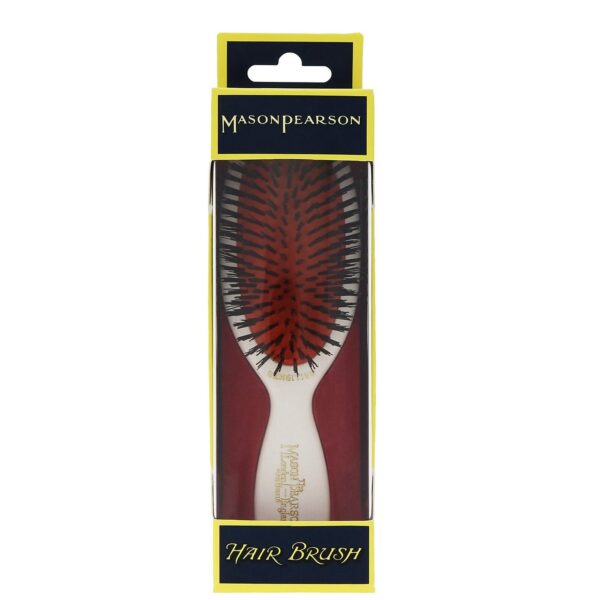 Mason Pearson Pure Boar Bristle Pocket Sensitive Brush White SB4 — изображение 2