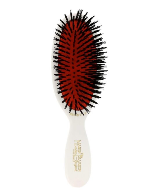 Mason Pearson Pure Boar Bristle Pocket Sensitive Brush White SB4