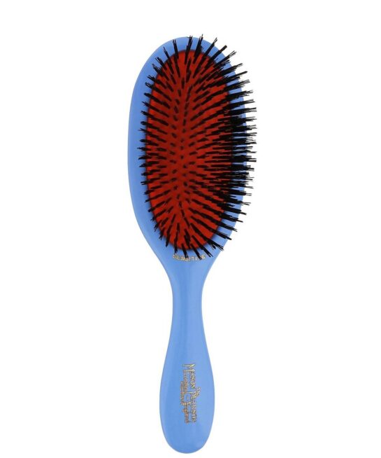 Mason Pearson Pure Boar Bristle Handy Sensitive Brush Blue SB3