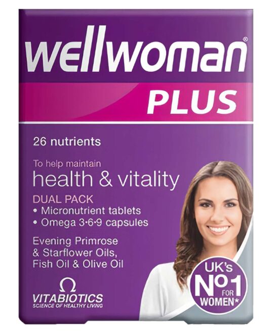 Vitabiotics Wellwoman Plus Dual Pack: Tablets x 28 & Capsules x 28