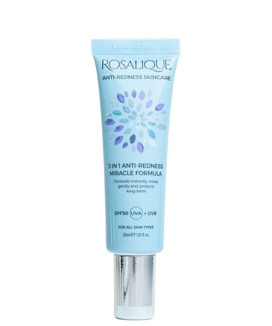 Rosalique Skincare 3 in 1 Anti-Redness Miracle Formula SPF50 30ml