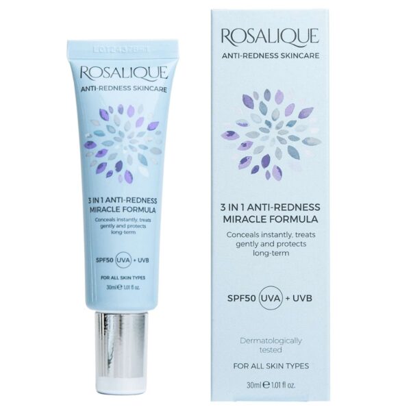 Rosalique Skincare 3 in 1 Anti-Redness Miracle Formula SPF50 30ml — изображение 3