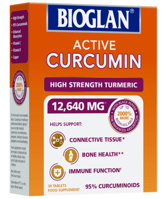 Bioglan Active Curcumin High Strength Turmeric 12,640 MG x 30 Tablets