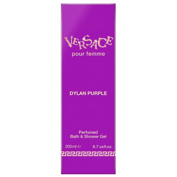 Versace Dylan Purple Perfumed Bath & Shower Gel 200ml - Image 2