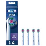 Oral-B Toothbrush Heads Pro 3D White Toothbrush Heads 4 Pack