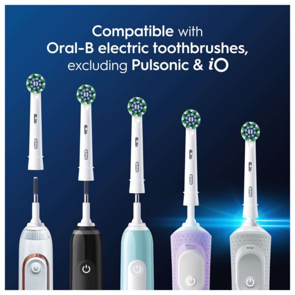 Oral-B Toothbrush Heads Pro Cross Action White Toothbrush Heads 4 Pack — изображение 5