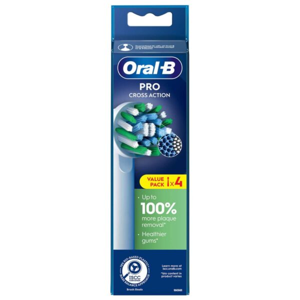 Oral-B Toothbrush Heads Pro Cross Action White Toothbrush Heads 4 Pack — изображение 2