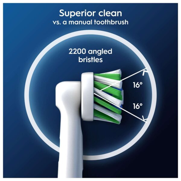 Oral-B Toothbrush Heads Pro Cross Action White Toothbrush Heads 4 Pack — изображение 3