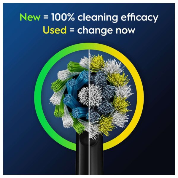 Oral-B Toothbrush Heads Pro Cross Action Black Toothbrush Heads 4 Pack — изображение 4