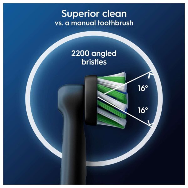 Oral-B Toothbrush Heads Pro Cross Action Black Toothbrush Heads 4 Pack — изображение 3