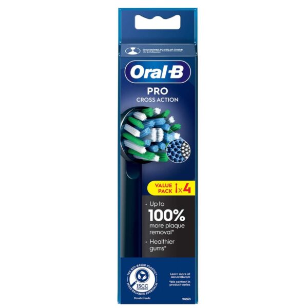 Oral-B Toothbrush Heads Pro Cross Action Black Toothbrush Heads 4 Pack — изображение 2