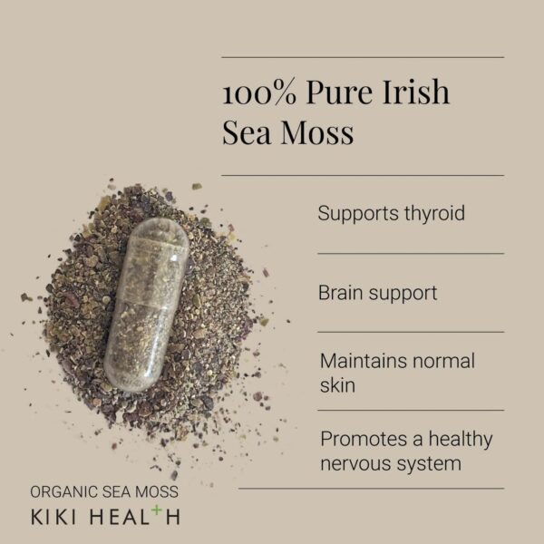 KIKI Health Immune Health Organic Irish Sea Moss 90 Vegicaps — изображение 2
