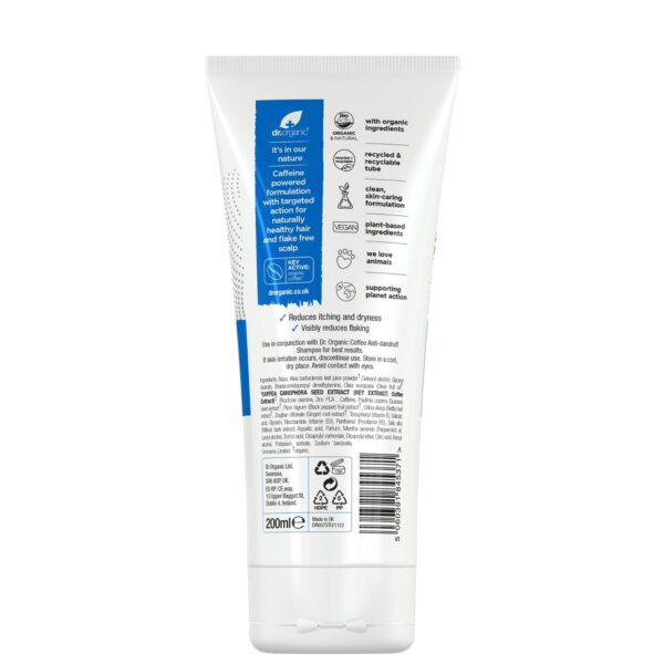 dr.organic Coffee Anti-Dandruff Conditioner 200ml — изображение 2