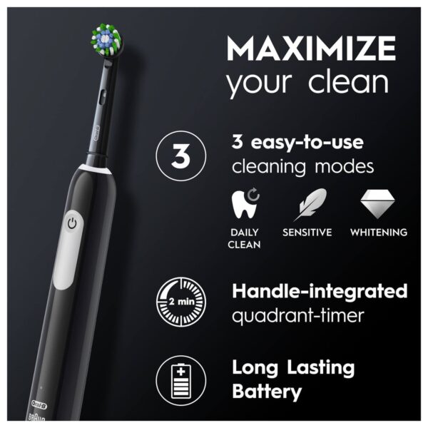 Oral-B Pro 1 Pink & Black Electric Toothbrush — изображение 5