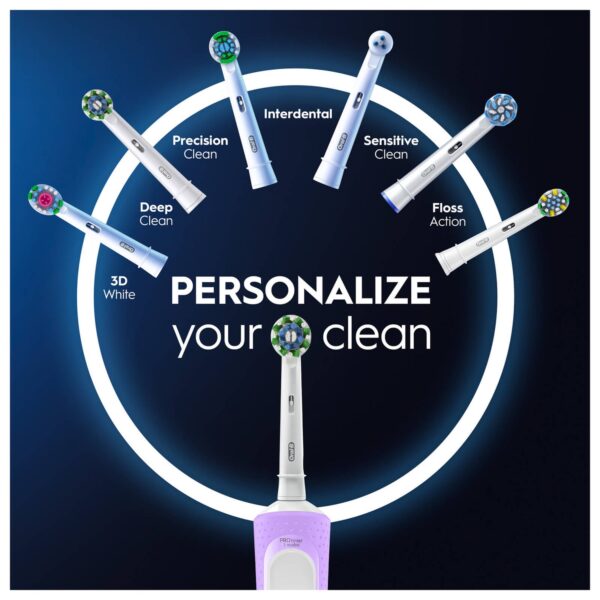 Oral-B Vitality Pro Purple Electric Toothbrush & Toothpaste 75ml — изображение 4