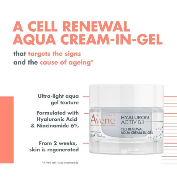 Avène Hyaluron Activ B3 Aqua Cream-in-Gel for Ageing Skin 50ml — изображение 2
