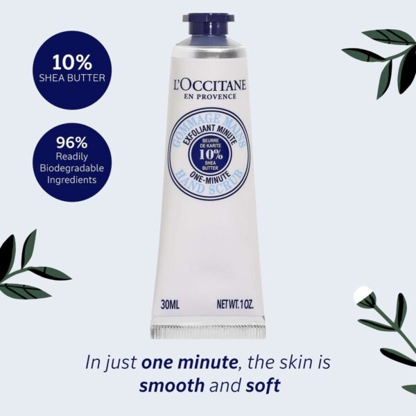 L'OCCITANE Shea Butter One-Minute Hand Scrub 30ml — изображение 2