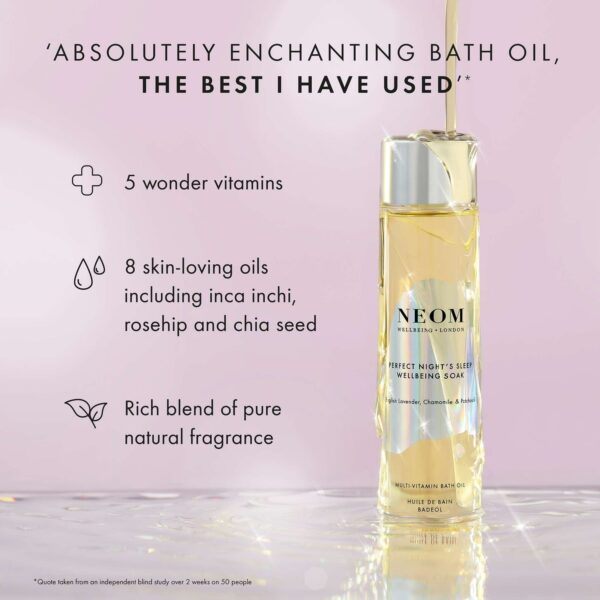 Neom Wellbeing London Scent To Sleep Perfect Night's Sleep Wellbeing Soak Multi-Vitamin Bath Oil 100ml — изображение 3