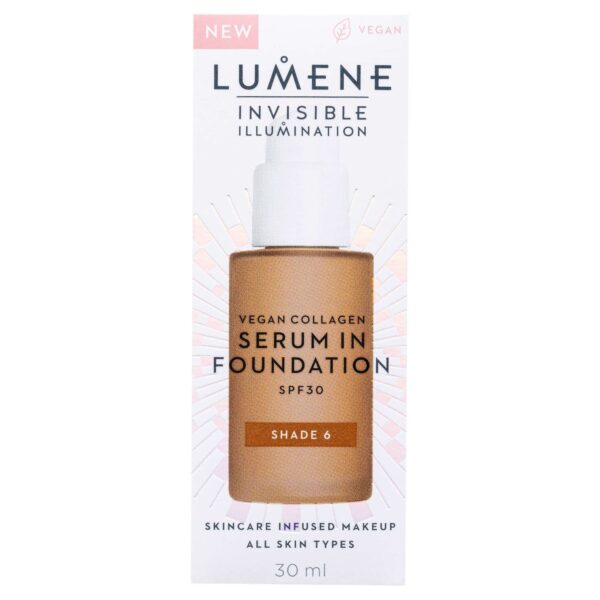 Lumene Invisible Illumination SPF30 Vegan Collagen Serum in Foundation 30ml — изображение 2