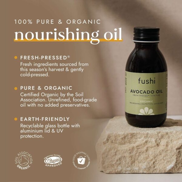 Fushi Organic Health Oils Organic Avocado Oil 100ml — изображение 9