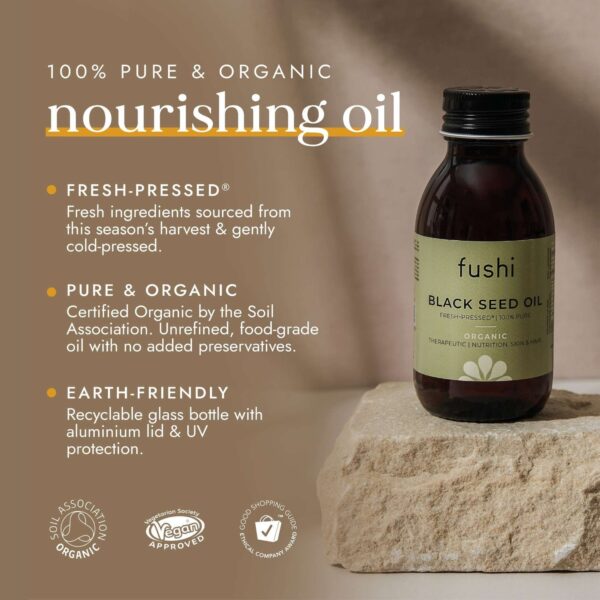 Fushi Organic Health Oils Organic Black Seed Oil 100ml — изображение 4