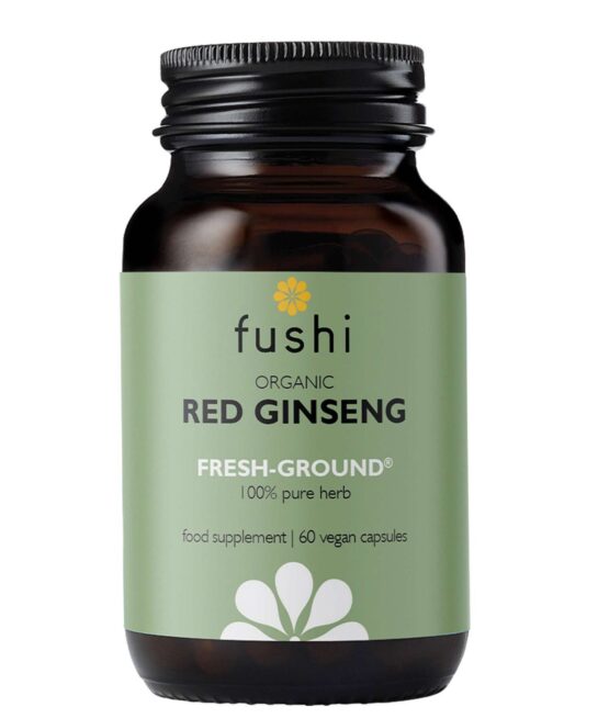 Fushi Single Herb Supplements Organic Red Ginseng x 60 Capsules