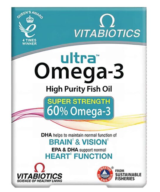 Vitabiotics Ultra Omega 3 High Purity Fish Oil Capsules x 60