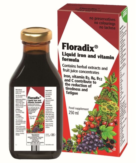 Floradix Liquid Iron and Vitamin Formula 250ml